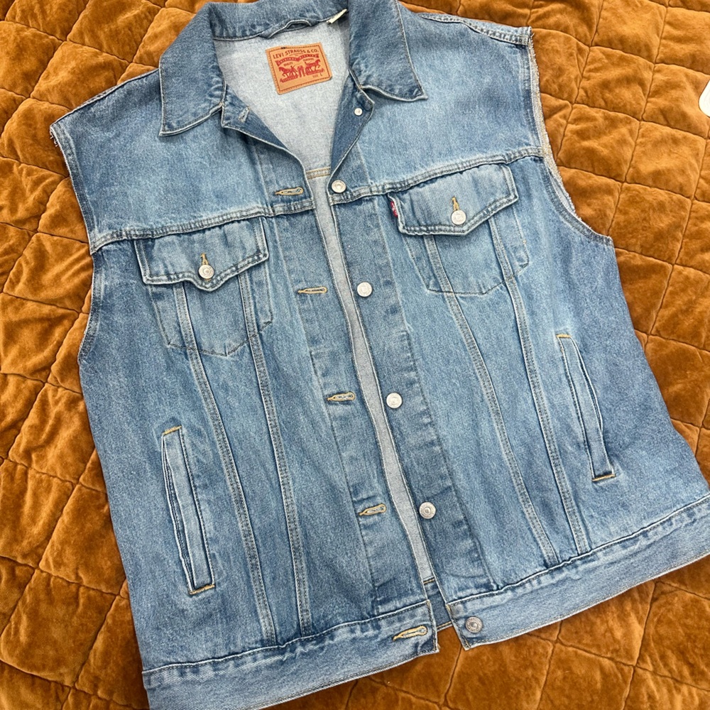 Oversized Denim Vest